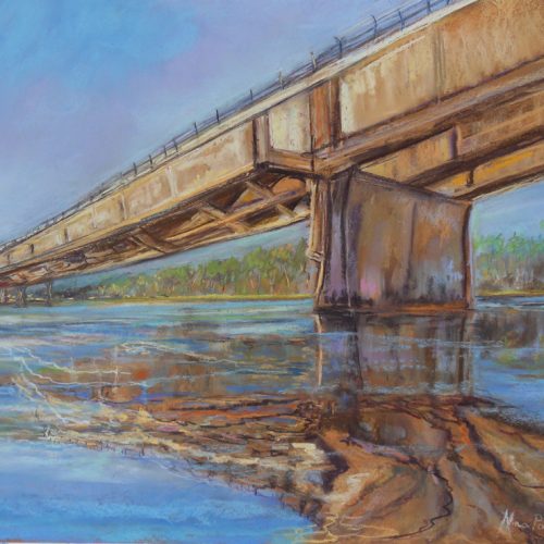 Best Painting by SCPC member - 3rd - Nina Poulton - Under The Bridge